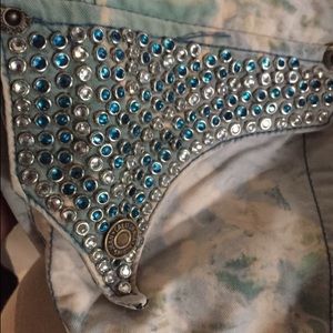 Blue and White Robin Jeans